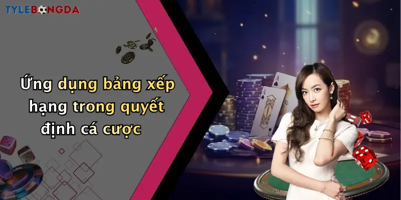 Ứng dụng bảng xếp hạng trong quyết định cá cược