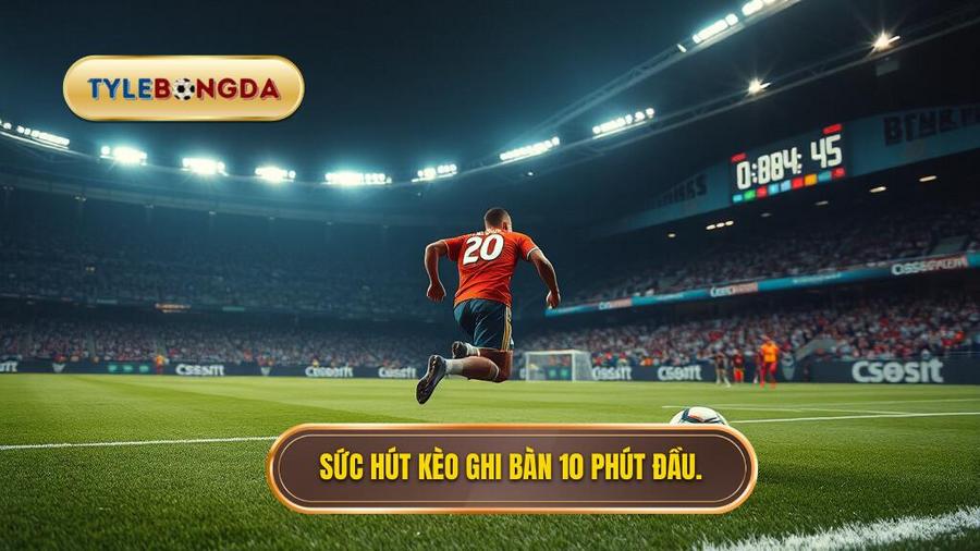  Sức hút kèo ghi bàn 10 phút đầu.